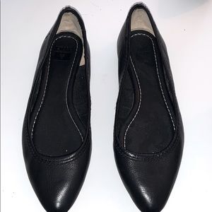 Frye black flats